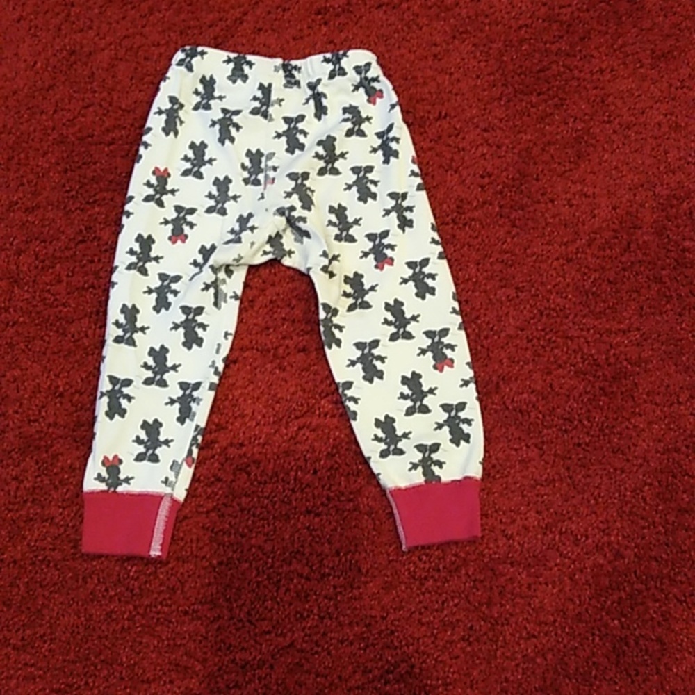 Hanna Anderson Disney Minnie Mouse Pajamas Cream/Red/Black Size 18-24 Months - Picture 12 of 14